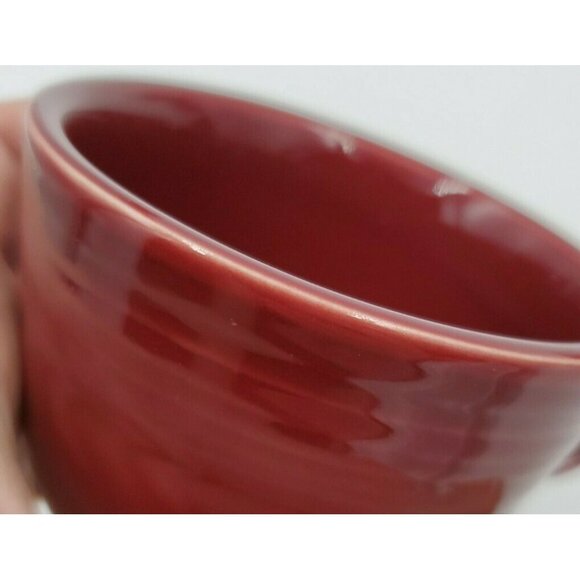 Fiestaware Cinnabar Maroon Coffee Cup Homer Laughlin Fiesta Set of 2 - Picture 4 of 5